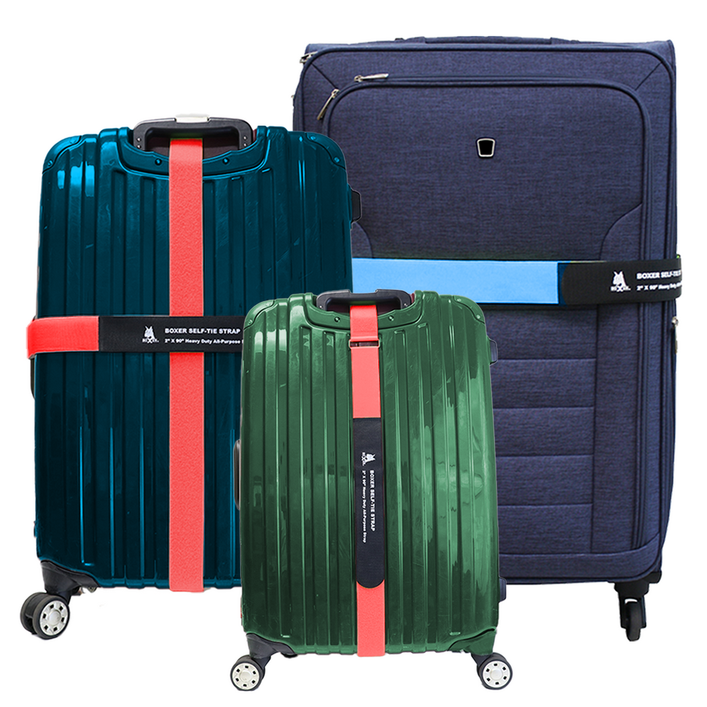Boxer TravelGuard Velcro Luggage Straps, Set of 2