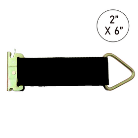 Buy black 2" x 6' E Track Rope Tie-Off, 5000 lbs Breaking Strength