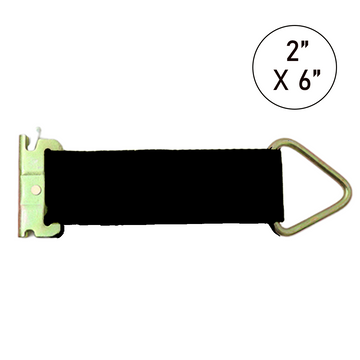 Buy black 2" x 6' E Track Rope Tie-Off, 5000 lbs Breaking Strength