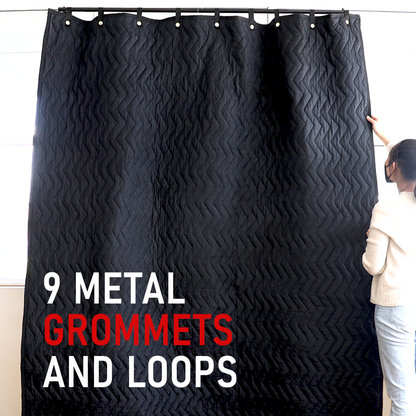 Boxer XL Grommeted Acoustic Blanket for Ultimate Sound Mastery, Transport, and Stylish Acoustic Enhancement - 80" x 96