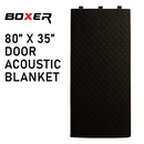 Boxer Door Sound Haven: 80" x 35" Double-Sided Insulated Blanket with Hook & Loops - Perfect for Doors and Beyond!-1
