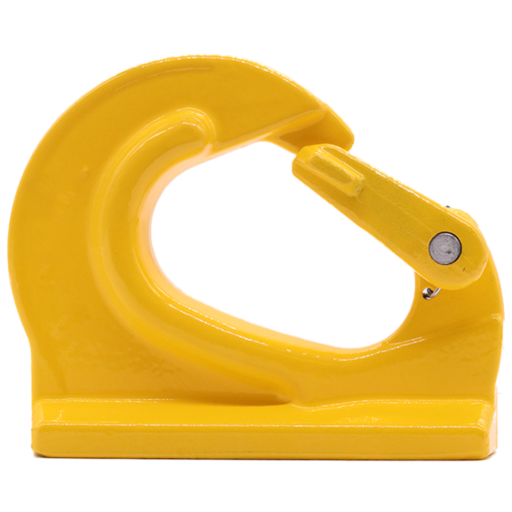Heavy-Duty 8-Ton Weld-On Forged Anchor Hooks with Safety Latch - G80 Construction