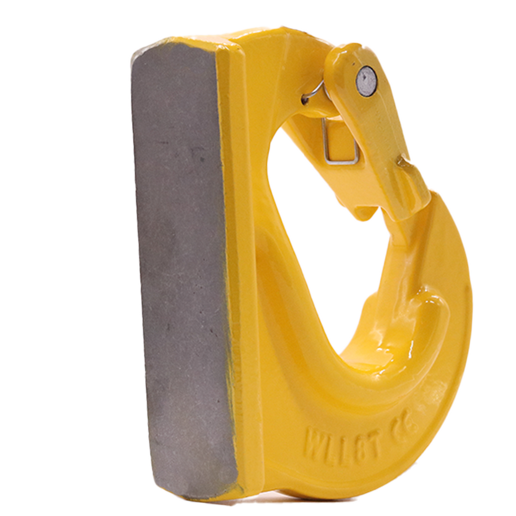 Heavy-Duty 8-Ton Weld-On Forged Anchor Hooks with Safety Latch - G80 Construction