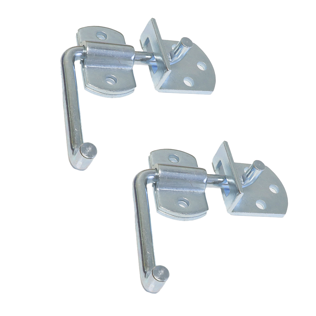 Straight Security Latch Set (2 Sets of 4 Pieces Each)