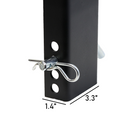 Heavy-Duty 1/2" D-Ring Stake Pocket Tie Down Anchor - Set of 4-6