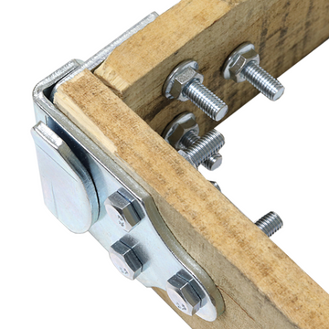 Boxer 8-Piece Heavy Duty Stake Rack Connector Set: Secure Wood Fencing with Rust-Resistant Brackets and Easy Installation - 0