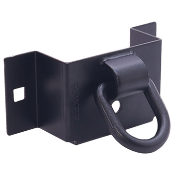 Boxer 2x4 Trailer Stake Pocket Bracket with Welded D-Ring – Heavy-Duty Side Rail Tie-Down Anchor