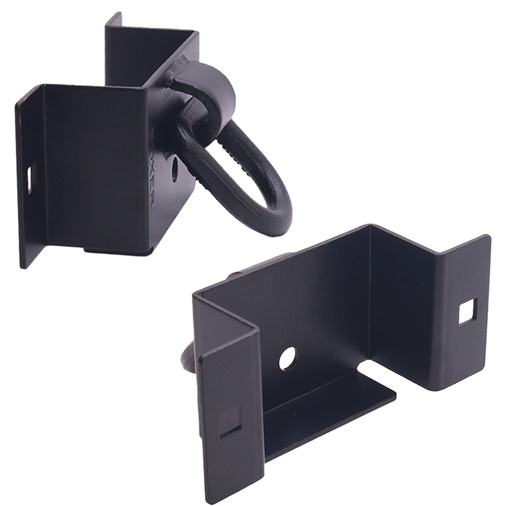 Boxer 2x4 Trailer Stake Pocket Bracket with Welded D-Ring – Heavy-Duty Side Rail Tie-Down Anchor