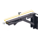 Foldable E-Track Shelf Bracket Kit (Set of 2) – Heavy-Duty, 110 lb Capacity, Space-Saving Storage Solution for Trailers, Garages & Workbenches-8