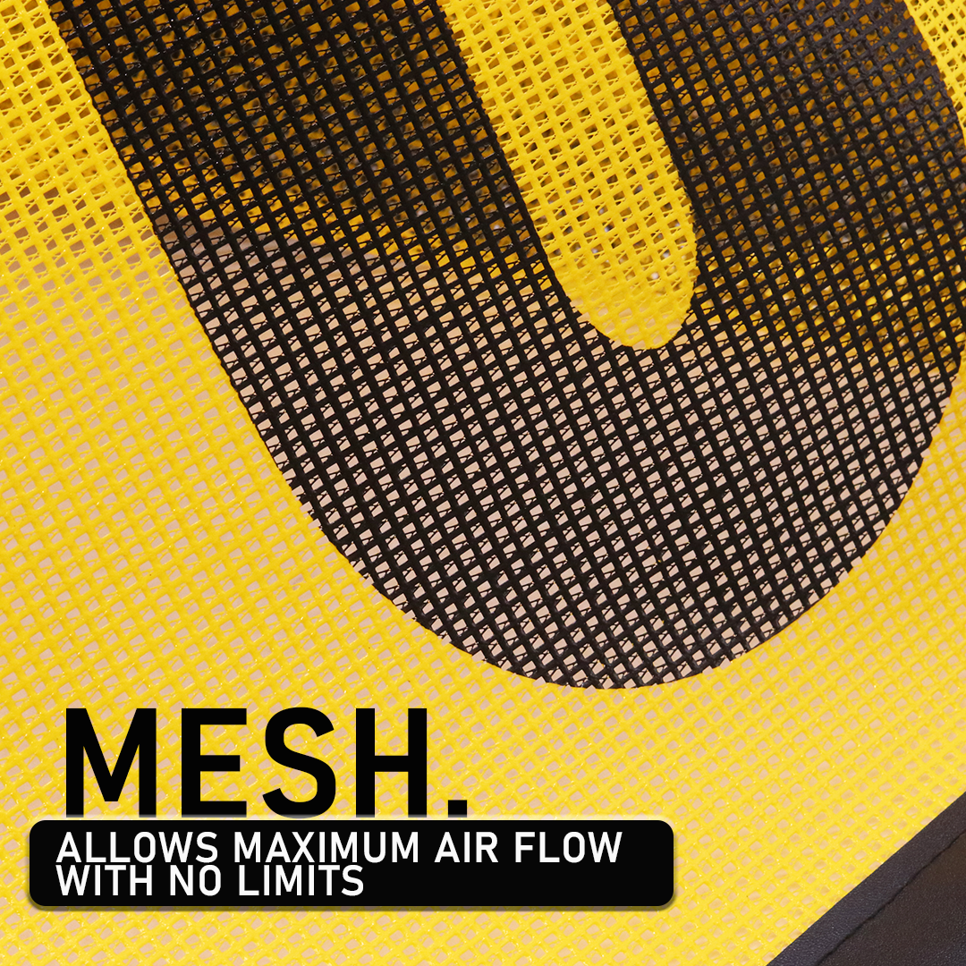 Ultimate Oversize Load Safety Kit: 18" x 84" Mesh Banner & 4-Pack Red Warning Flags with Bungee Hooks