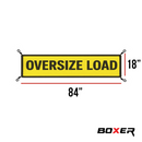 Ultimate Oversize Load Safety Kit: 18" x 84" Mesh Banner & 4-Pack Red Warning Flags with Bungee Hooks-9