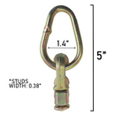 Double Stud Pear Ring Track Fitting: Enhanced Cargo Control-3