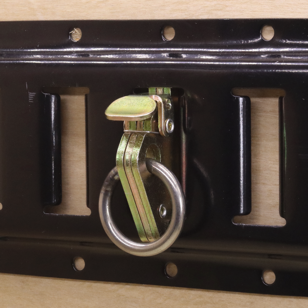 Heavy Duty Double-Stud 2 1/4" E-Track O-Ring Anchor - 6,600 lb. Breaking Strength