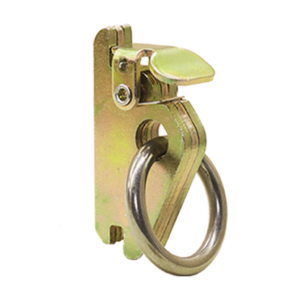 Heavy Duty Double-Stud 1 1/4" E-Track O-Ring Anchor - 6,600 lb. Breaking Strength