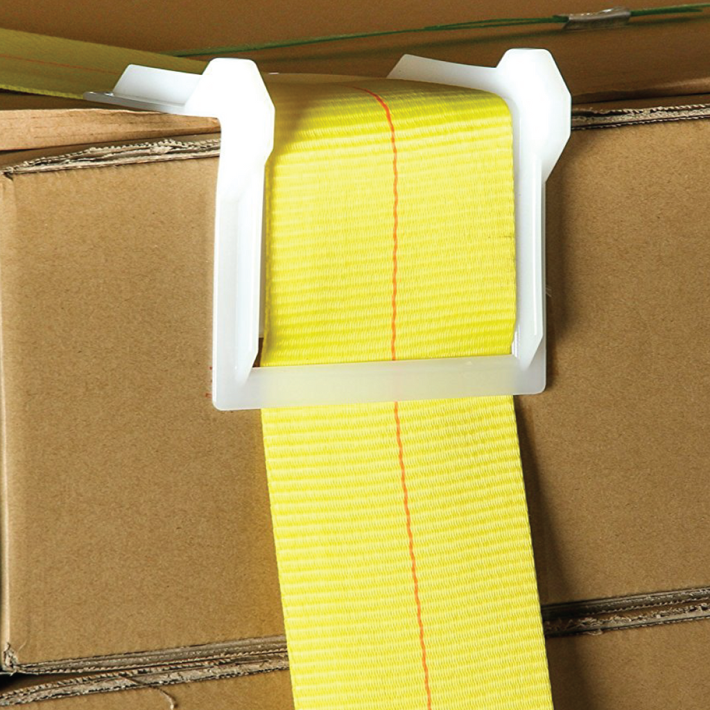 4-Inch Plastic Corner Protectors for Cargo Securement - 10 Pack