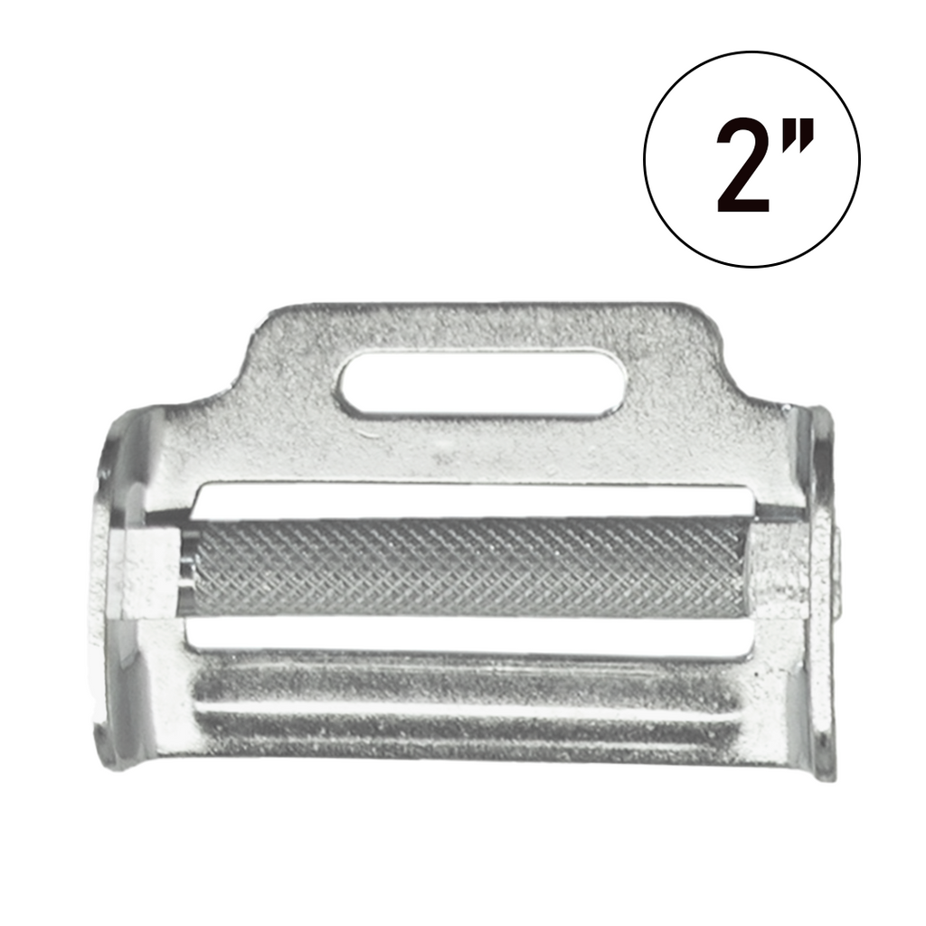 Roller Tie Down Adjuster - Zinc Plated (2") - Racing, Rodeo, Trailer