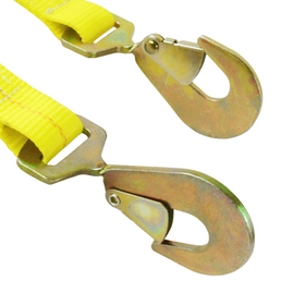 Boxer 2" Heavy-Duty Ratchet Strap - Twisted Snap Hooks for Vehicle Transport - USA Assembled - 10,000 lb BS - Wide Handle Ratchet - 0