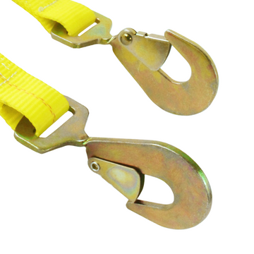 Boxer 2" Heavy-Duty Ratchet Strap - Twisted Snap Hooks for Vehicle Transport - USA Assembled - 10,000 lb BS - Wide Handle Ratchet - 0
