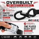 Boxer SecureMax Pro: Ultra-Grip 1" x 6' Cam Buckle Motorcycle Soft Tie Straps with Heavy Duty S Hook-5
