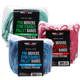 The ProMovers Tri-Band Trio: Versatile Pallet Band Kit - 30" Green, 36" Blue, 42" Red - 0