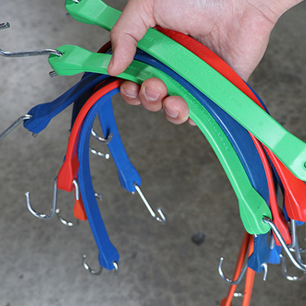 Boxer ColorCode Blue 21" Tarp Strap Set of 10: Organize with Ease, Secure with Confidence