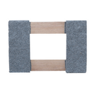 Boxer 18” x 12” Solid Wood Furniture Moving Dolly with 3" Caster Wheels and Gray Carpeted Surface Protection-4