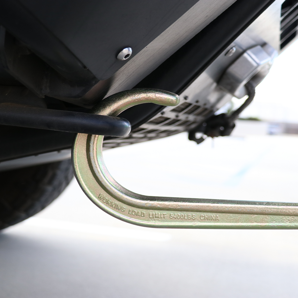 Boxer V-Flex TitanHook Precision V-Bridle Strap with 8" Forged Towing J Hook