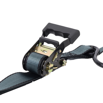 Pro 1.5" Ratchet Buckle: 4400 lbs Heavy-Duty Load with Rubber Handle Grip - 0