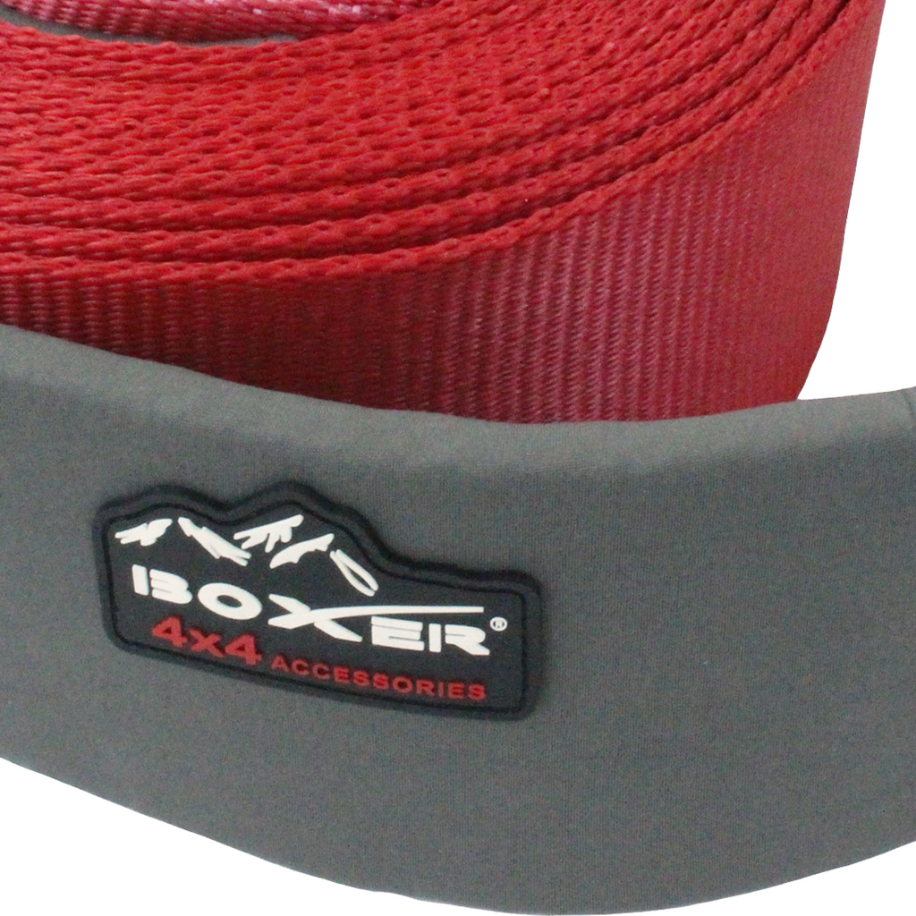 TitanStrap 33,000 lbs Recovery Strap (4" x 30') – Heavy Duty Nylon Snatch Strap with 20% Stretch & Reinforced Loops