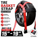 Boxer EliteGrip 2" x 8' Premium Wheel Basket Tire Holder with Flat Hooks and High-Performance Rubber Sleeves-2
