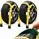 Boxer SureGrip 2" x 8' Wheel Basket Tire Holder with Flat Hooks and Grip-enhancing Rubber Sleeves-2