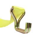 4" x 5' Roll-Off Container Straps with Extra Large Double J-Hook and Sewn Loop End-4