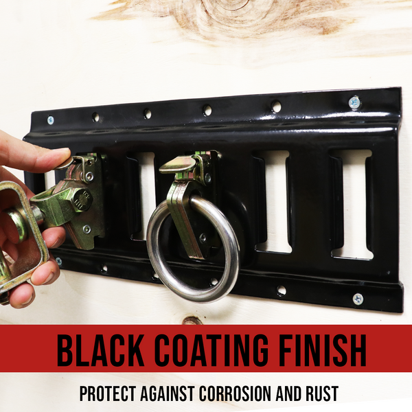 Boxer 1 Feet Horizontal Black E Track