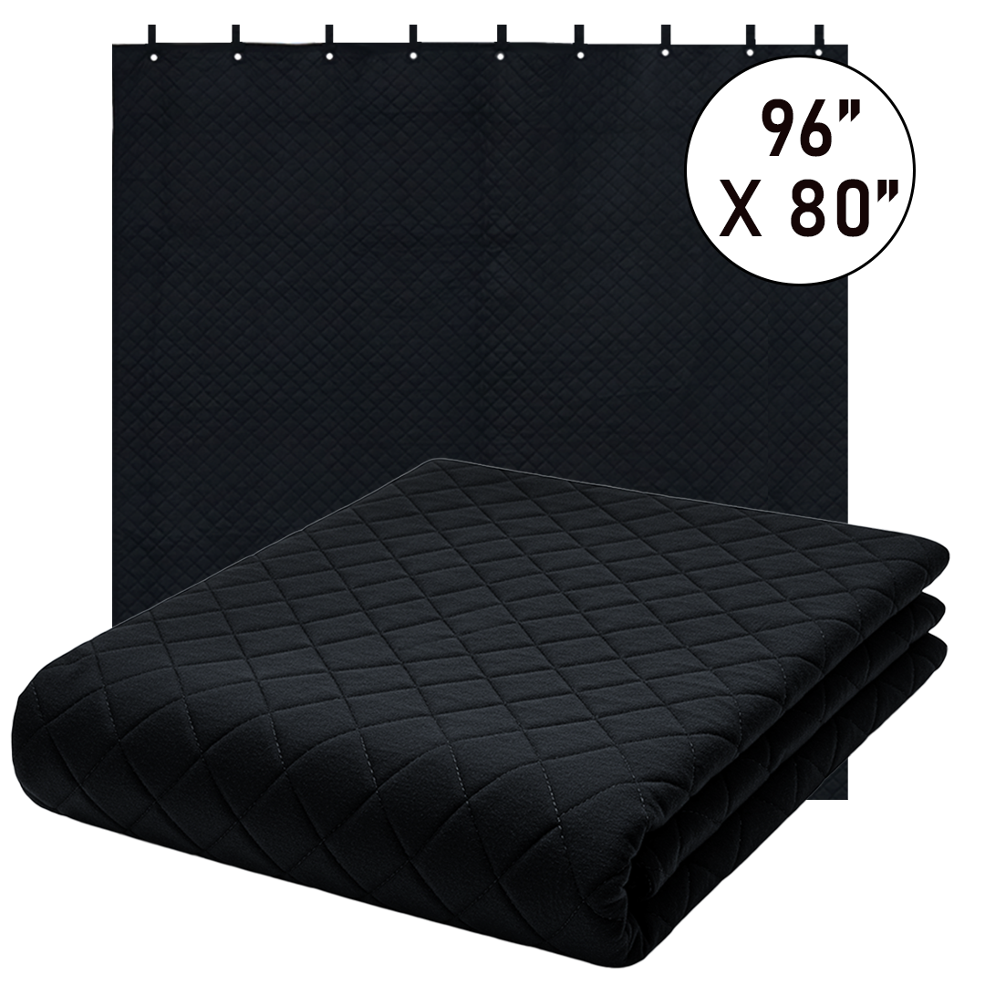BoxerTool 96" x 80" Duo-Tone Acoustic Blanket: Ultimate Protection & Sound Dampening
