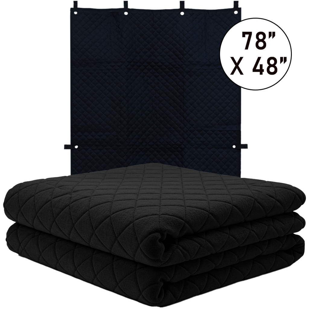 BoxerTool Studio Sound Haven: 78" x 48" Insulated Blanket with Grommets & Loops - Perfect for Doors, Windows, and Beyond!