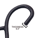 1" Heavy Duty S Hook - 1,500 lbs Breaking Strength, Full PE Coated Tie Down Hook-3