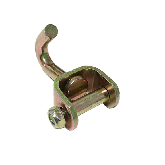 1.5" Swivel J-Hook Tie Down Attachment Hook - 6,600 lbs. Breaking Strength, Yellow Chrome