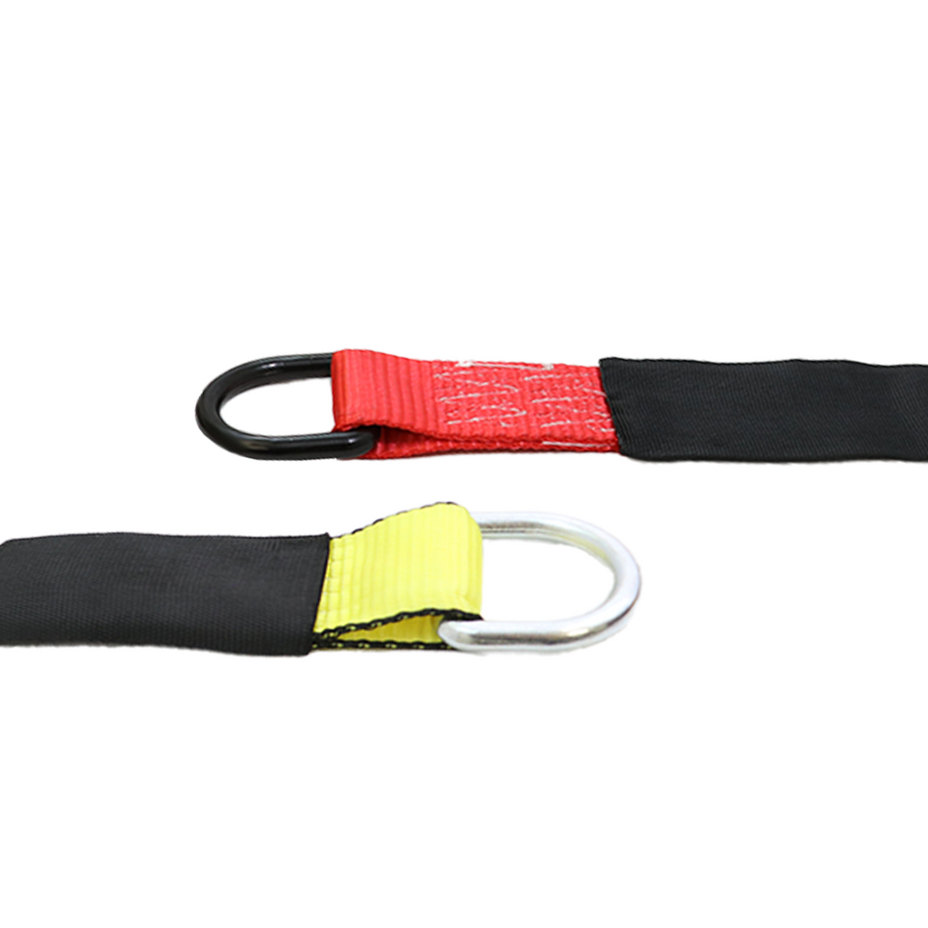 2 Inch Heavy Duty D-Ring - 11,000 lbs Breaking Strength, Welded Alloy Steel, Zinc Plated/Black, for Lasso Tie Downs, Auto & Towing Straps