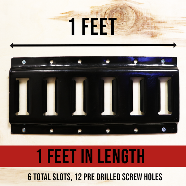 Boxer 1 Feet Horizontal Black E Track