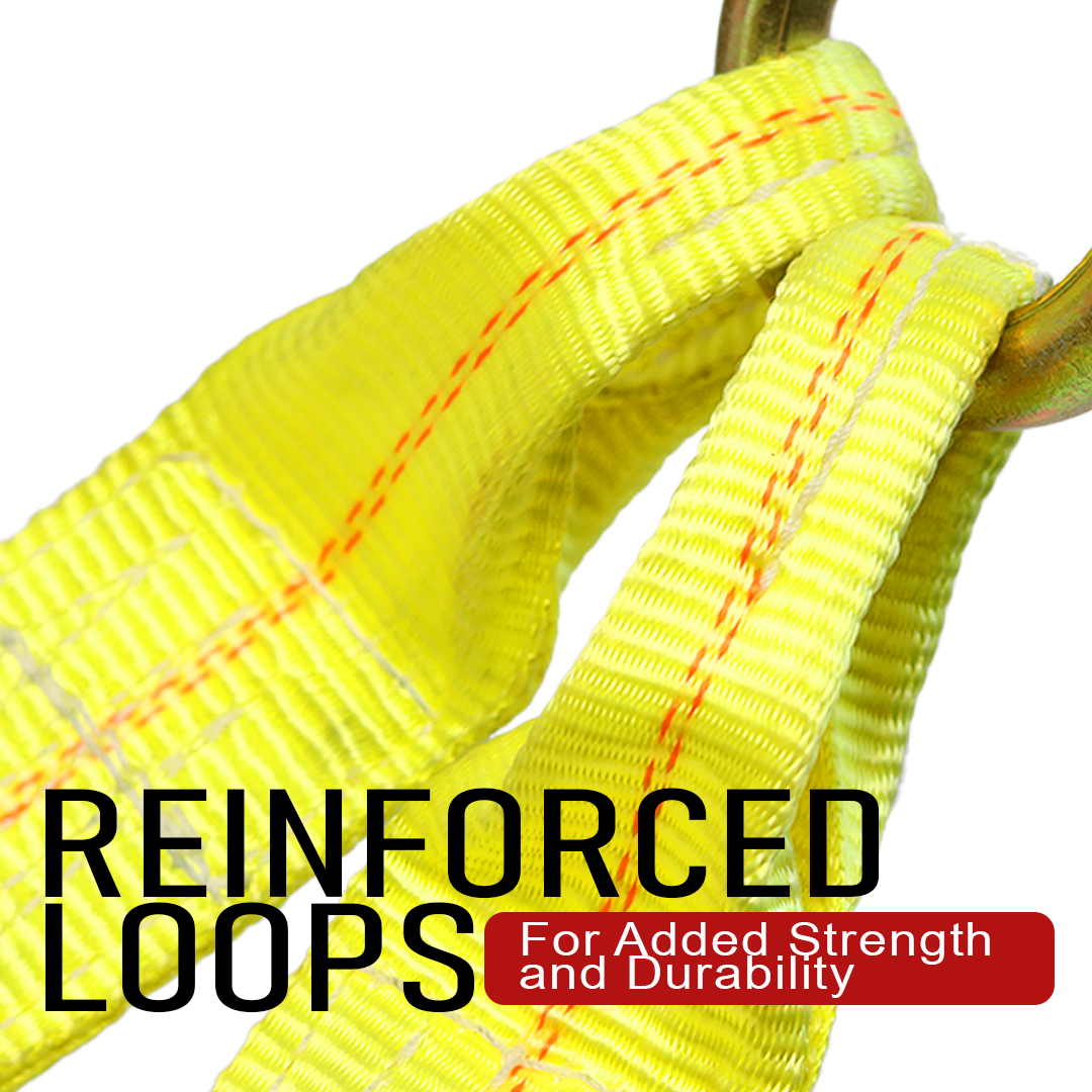 Boxer V-Flex TitanHook Precision V-Bridle Strap with 8" Forged Towing J Hook