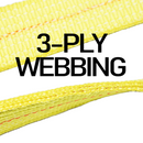 Boxer High-Strength V-Bridle Strap with Yellow Chrome Finish, 8" J Hook, and Versatile T Hook-6