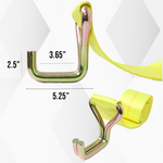 XL Container Twin J Hook 4"