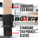 BoxerTool 2x4 Truck Stake Square Sleeve 2 Pack: Elevate Your Hauling with Premium 2x4 Wooden Stakes Enhancement-4