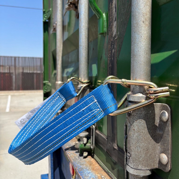 Heavy-Duty 24" Container Truck Door Safety Strap - 5000lb Capacity - 0