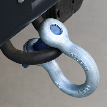 Galvanized Finish 5/16" Forged Screw-In Anchor Shackle Set: Heavy-Duty and Versatile Anchoring Solution - 0