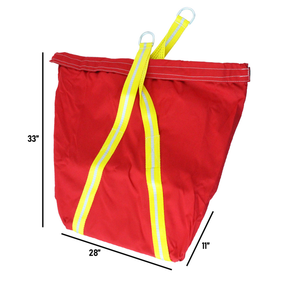 Reflective Straps Lifting Bag: 11" x 28" x 33" Size