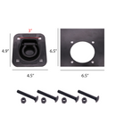 Secure Cargo with Ease: Recessed Pan D-Ring Floor Mounts (4 Pack) with Backing Plates & Hardware-6