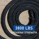Marine-Grade Tie-Down Kit: 4 Ropes & 2 Transom Straps for Superior Boat Protection-5