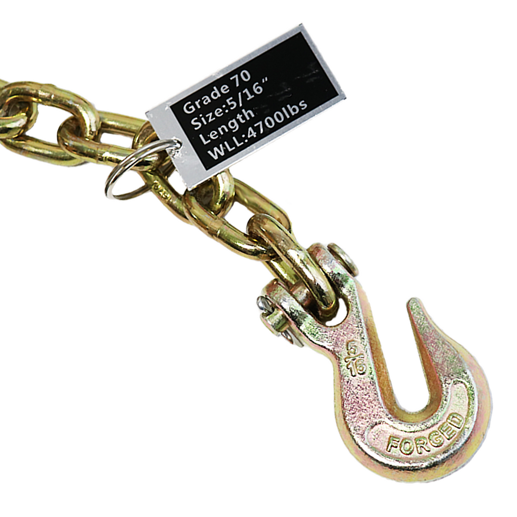 5/16" x 20' Grade 70 Transport Chain and Binder Kit