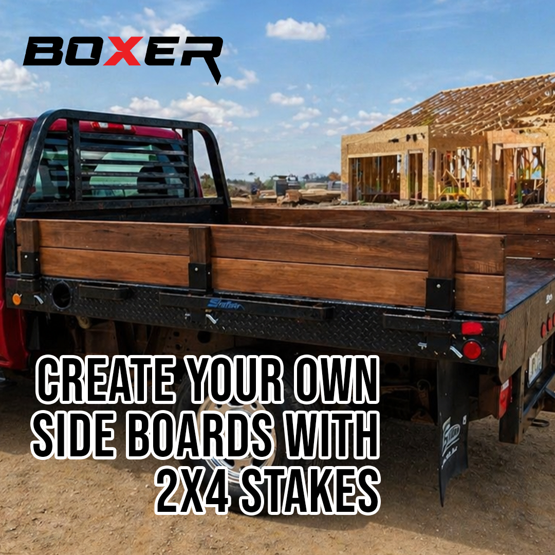 BoxerTool 2x4 Truck Stake Square Sleeve 2 Pack: Elevate Your Hauling with Premium 2x4 Wooden Stakes Enhancement